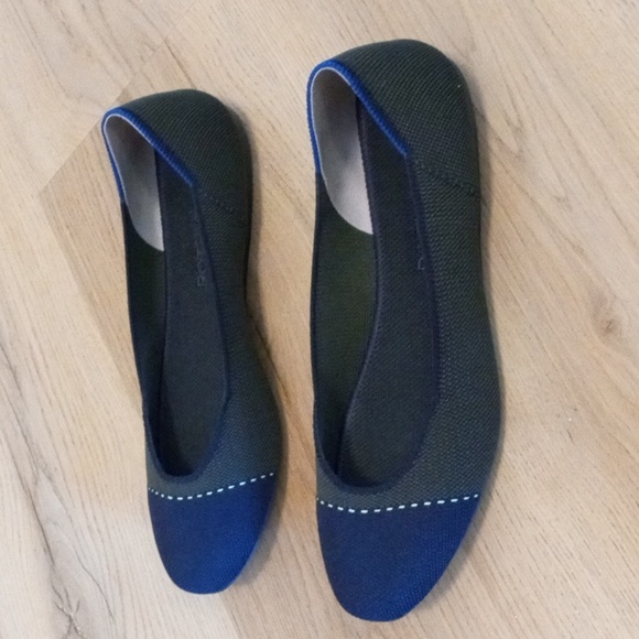 Rothys The Square flat Highland captoe size 10 - Picture 3 of 6